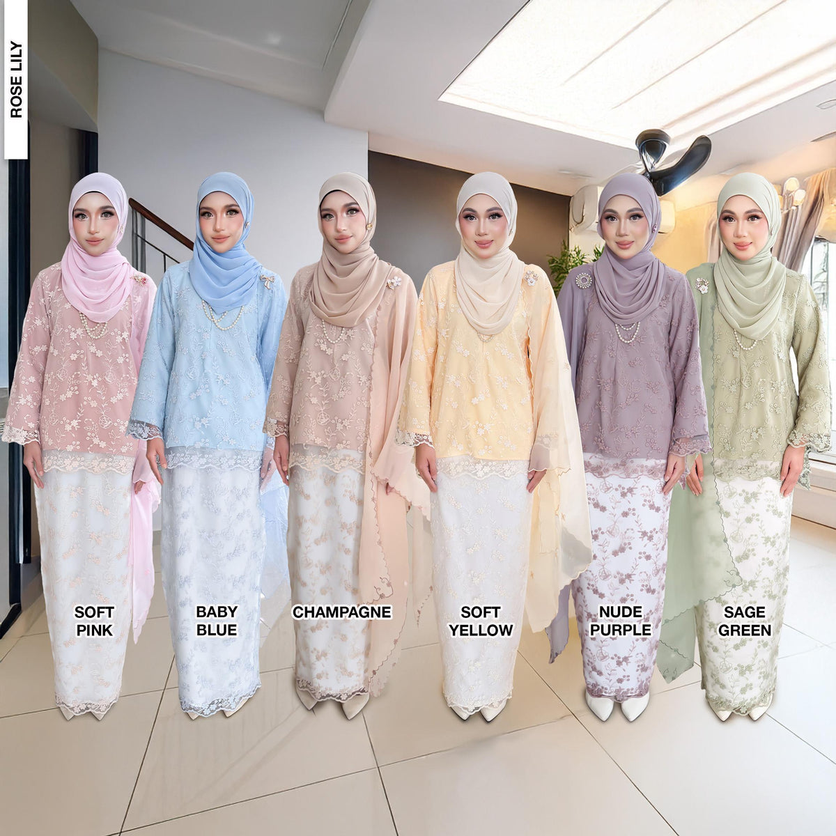 Kurung Rose Lily