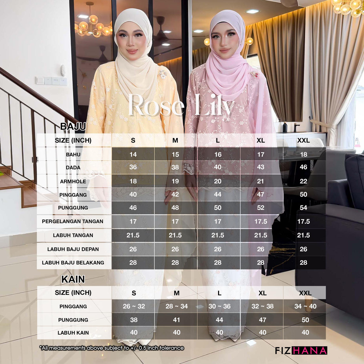 Kurung Rose Lily
